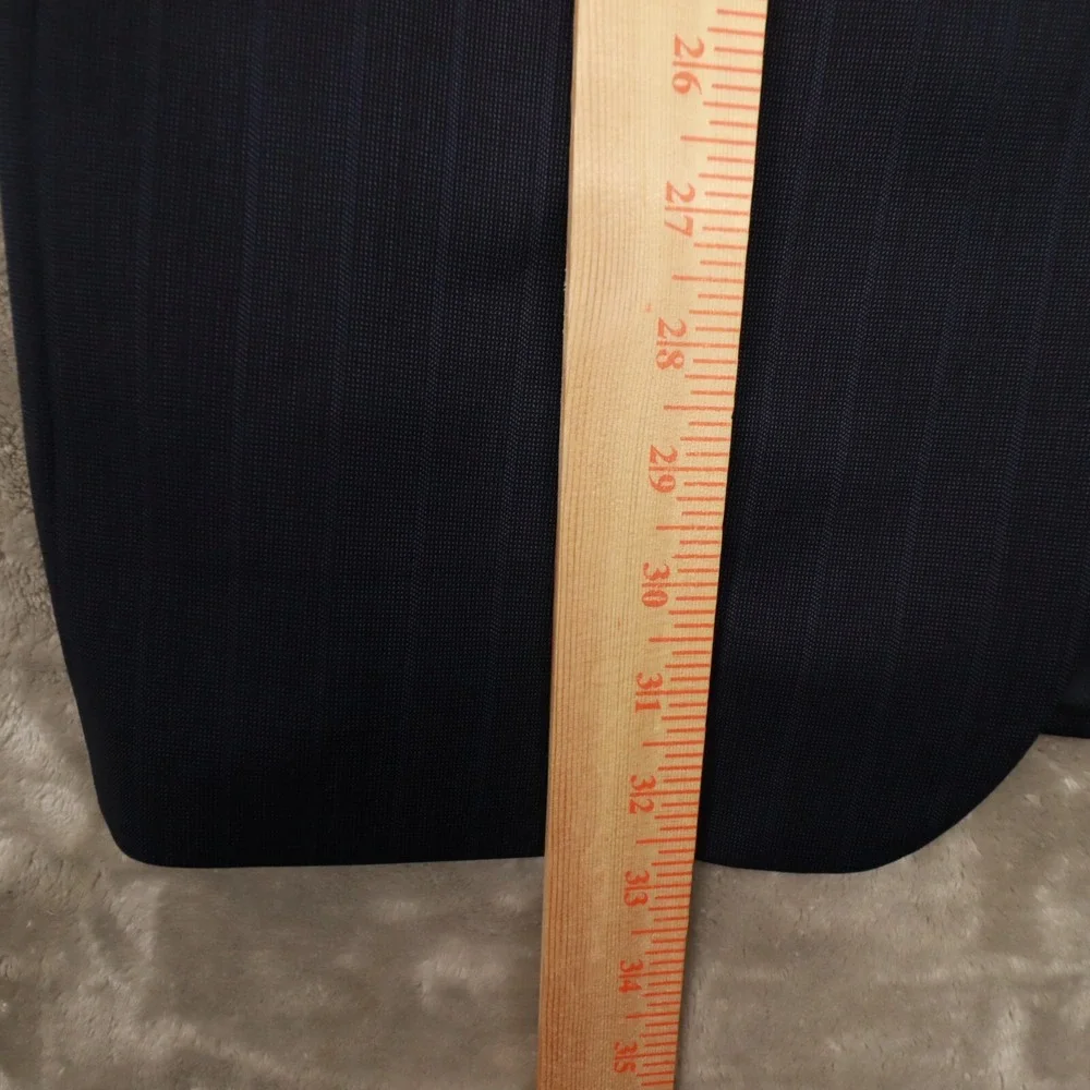 Jos A Bank Reserve Navy Stripe‎ Tailored Fit Wool Blazer Sport Coat size 40L NWT
